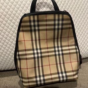 Burberry small zip around backpack